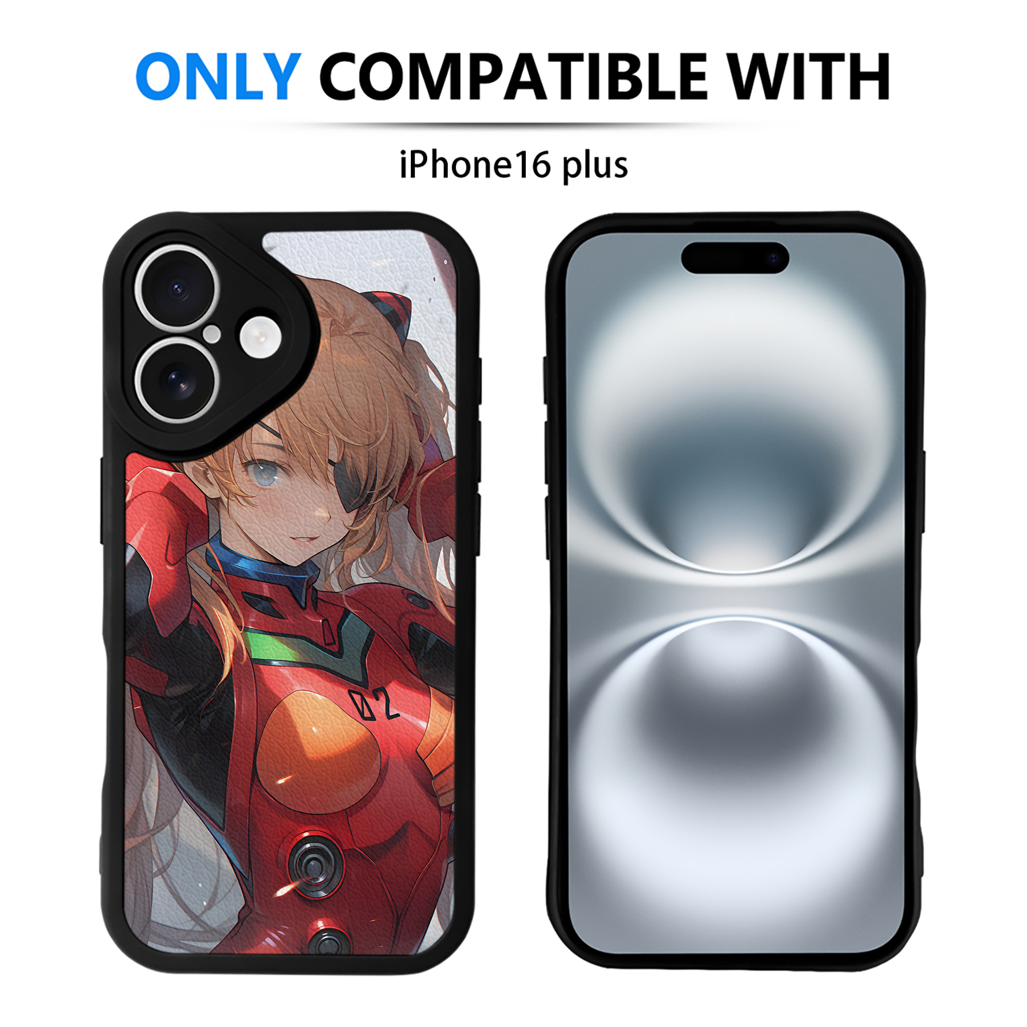 （画像用） EVA 新世紀エヴァンゲリオン 【iPhone 16シリーズ対応】シリコンスマホケース（レザー調） 材質：シリコン